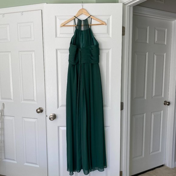 Azazie | Ginger Dress | Dark Green - Picture 3 of 6